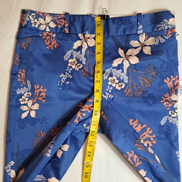 NWT Liz Claiborne Emma Ankle Length‎ Pants Mid Rise Floral Size 4 - Picture 11 of 11